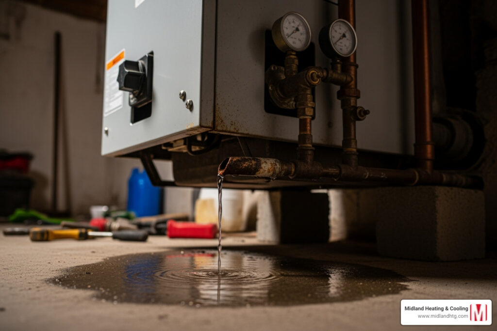 The Drip Stops Here: A Guide to Fixing Boiler Leaks 2 boiler leaking water