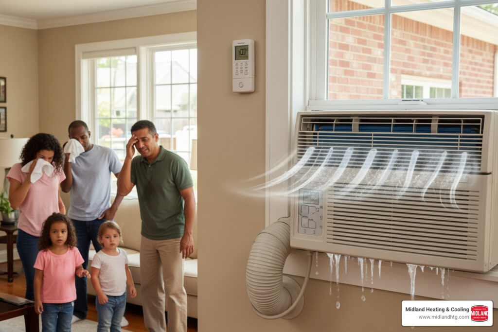 undersized ac unit signs and problems in a four-season climate
