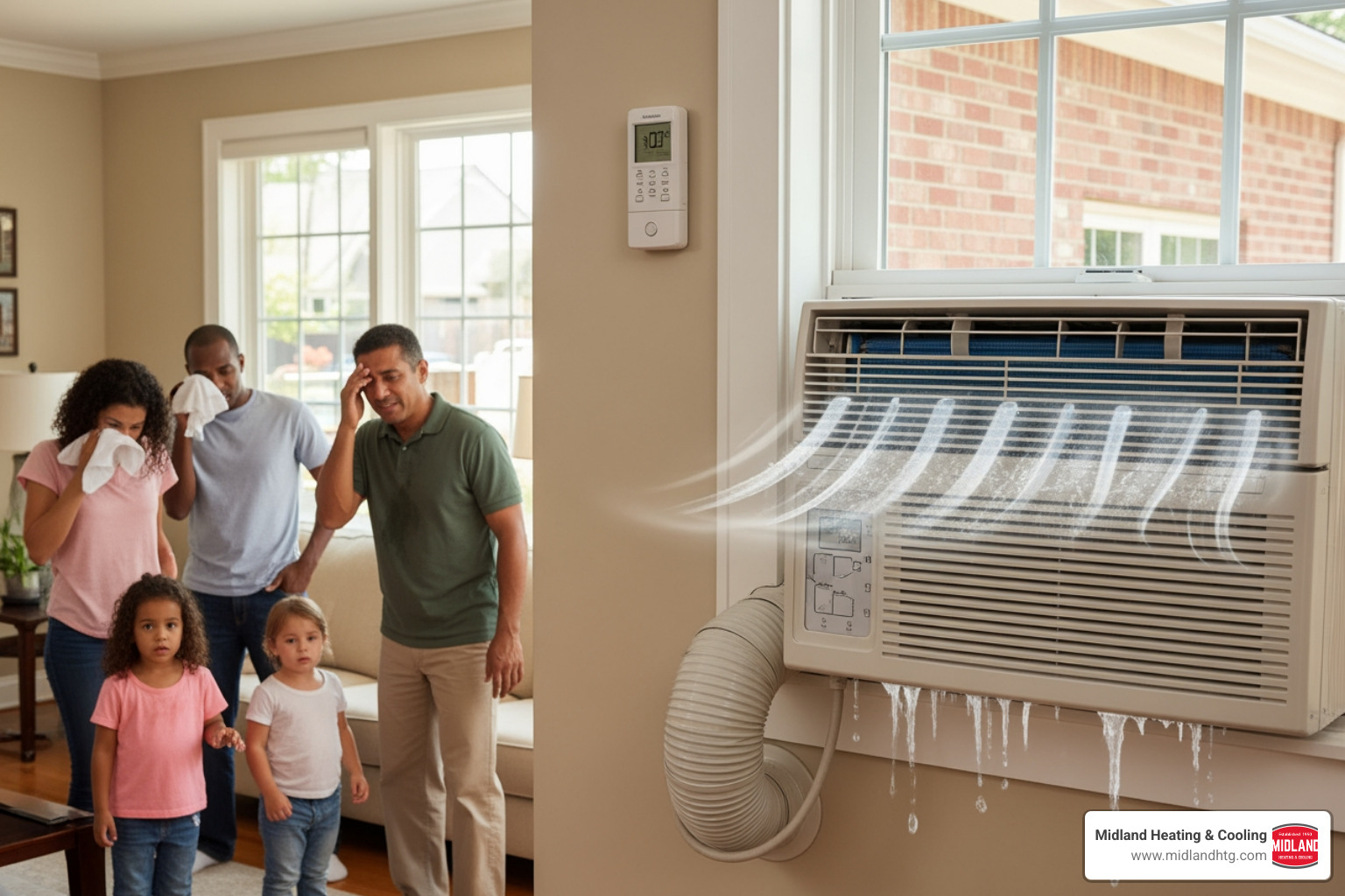 undersized ac unit signs and problems in a four-season climate