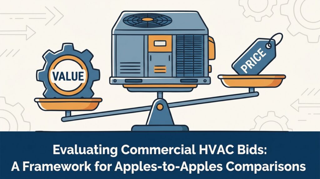 Evaluating Commercial HVAC Bids: A Framework for Apples-to-Apples Comparisons 2 Evaluating Commercial HVAC Bids: A Framework for Apples-to-Apples Comparisons — featured image