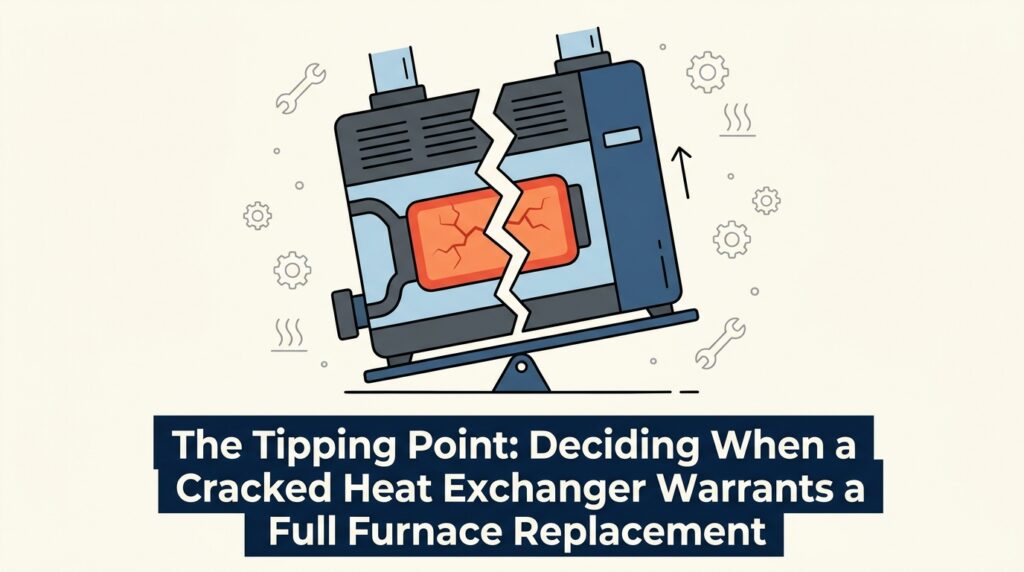 The Tipping Point: Deciding When a Cracked Heat Exchanger Warrants a Full Furnace Replacement 2 The Tipping Point: Deciding When a Cracked Heat Exchanger Warrants a Full Furnace Replacement — featured image