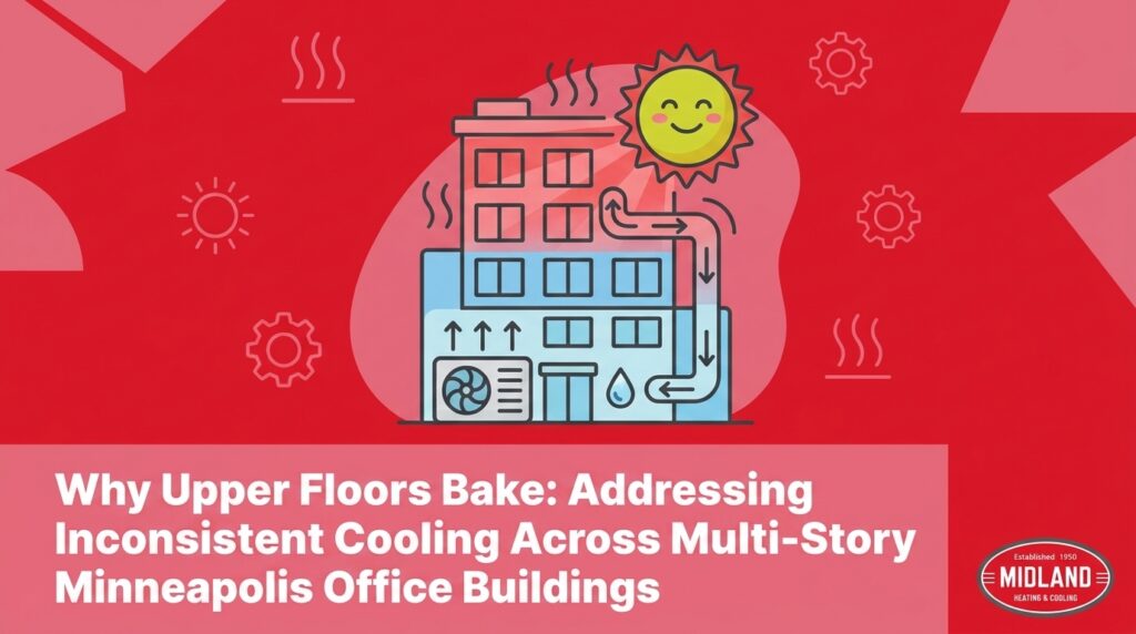 Addressing Inconsistent Cooling Across Multi-Story Minneapolis Office Buildings 2 Why Upper Floors Bake: Addressing Inconsistent Cooling Across Multi-Story Minneapolis Office Buildings — featured image