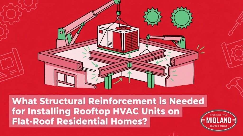 Installing Rooftop HVAC Units on Flat-Roof Residential Homes 1 What Structural Reinforcement is Needed for Installing Rooftop HVAC Units on Flat-Roof Residential Homes? — featured image