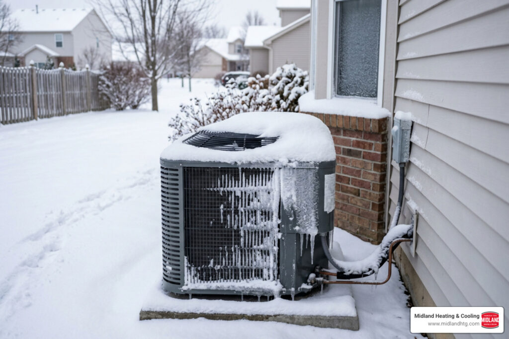 Step-by-Step Guide to Protect AC From Snow 2 how snow and ice affect outdoor ac unit condition over winter